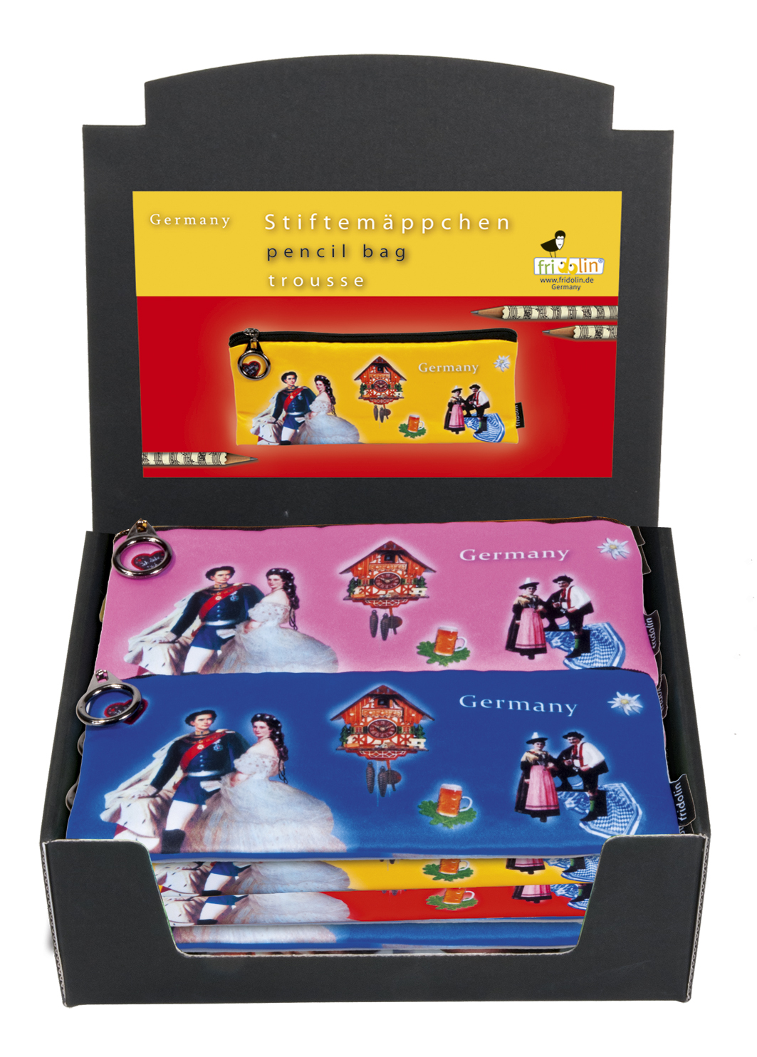Pennfodral, Tyskland, Bordsdisplay med 20 st., TEMA-produkt