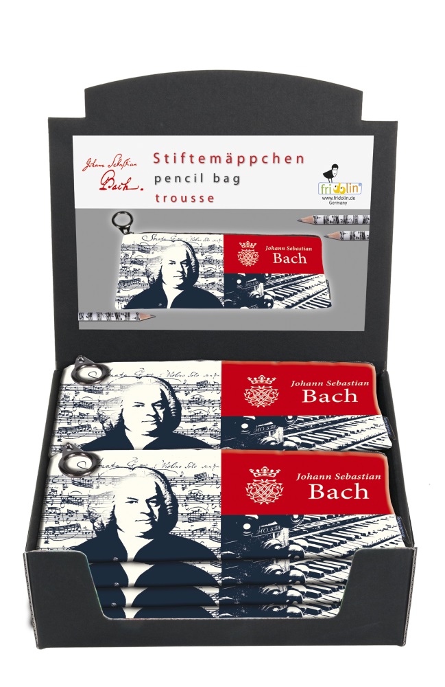 Pennfodral, Johann Sebastian Bach, Bordsdisplay med 20 st., TEMA-produkt
