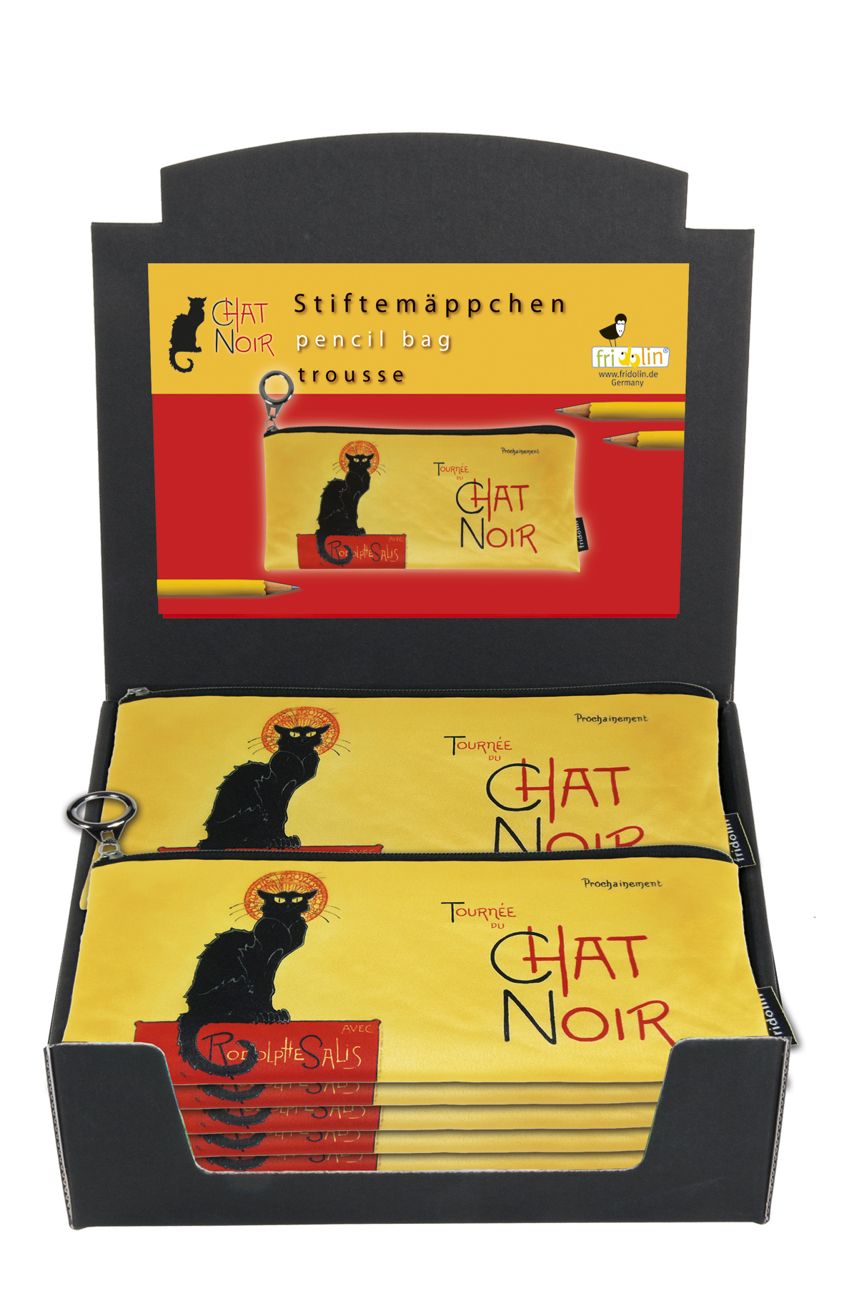 Penalhus, Chat Noir, Steinlen, Borddisplay med 20 stk. TEMA-produkt