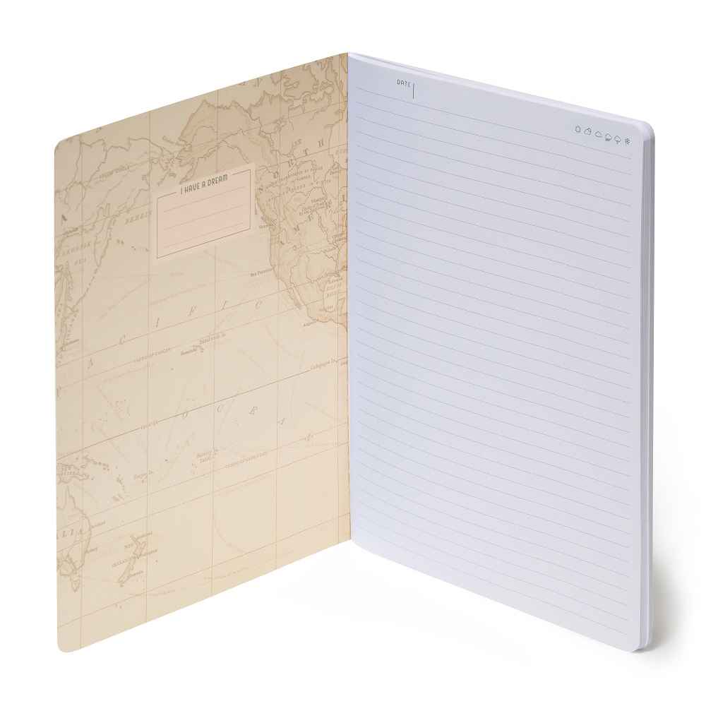 Notesbog, Quaderno Large, Linjeret, Travel (B5NOT0013) - 3