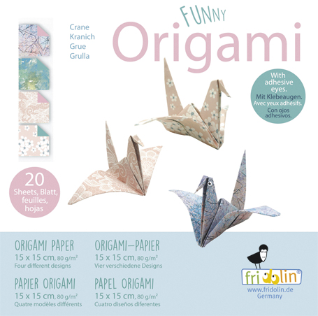 Funny Origami 15x15 cm, Tranor, Svårighetsgrad: Normal