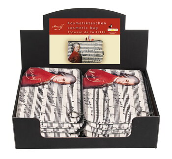 Toilettasker, Lille, Wolfgang Amadeus Mozart, Borddisplay med 12 stk. TEMA-produkt