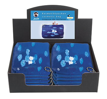 Toilettasker, Lille, Claude Monet, Borddisplay med 12 stk. TEMA-produkt
