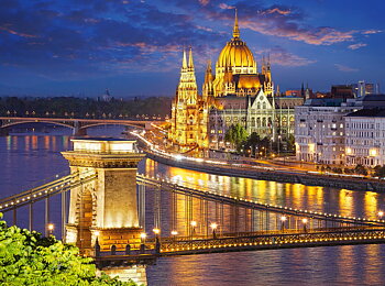 Budapest view at dusk, puslespil med 2000 brikker (C-200405) 