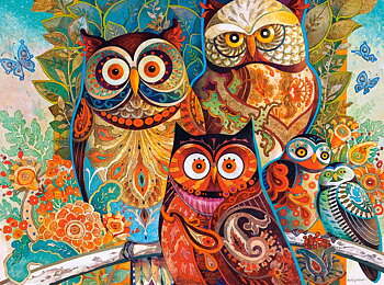 Owls, puslespil med 2000 brikker (C-200535)