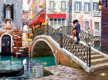 Venice Bridge, puslespil med 2000 brikker (C-200559)