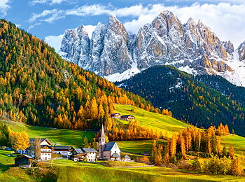 Church of stk. Magdalena, Dolomites, puslespil med 2000 brikker (C-200610)