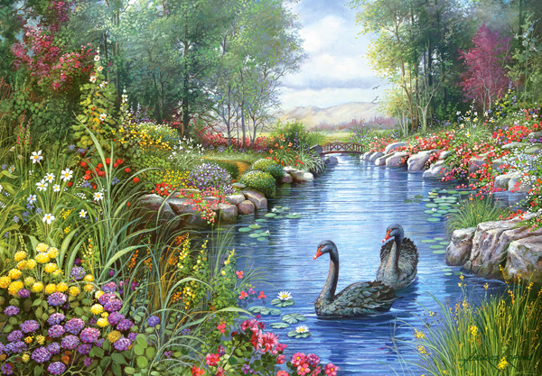 Black Swans, Andres Orpinas, 1500-bitarspussel (C-151042)