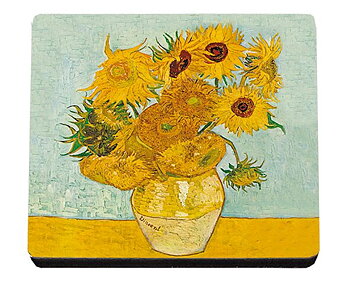 Glasunderlägg MDF, Van Gogh, Solrosor