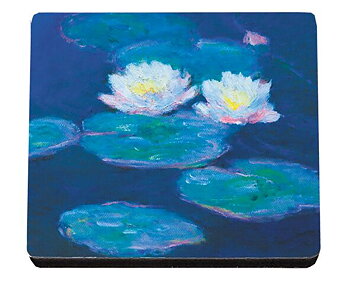 Glasunderlägg MDF, Monet, Näckrosor