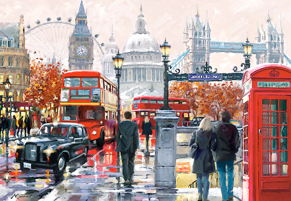 London Collage, 1000-bitarspussel (C-103140)