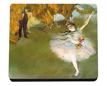 Glasunderlägg MDF, Degas, Stjärna