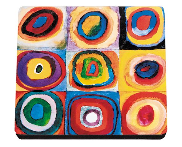 Glasunderlägg MDF, Kandinsky, Färgstudie