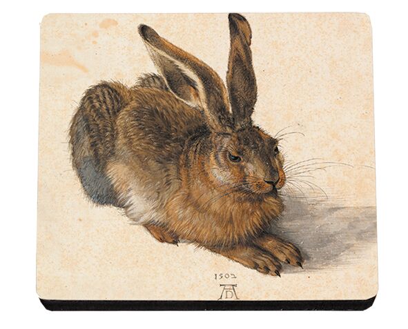 Glasunderlägg MDF, Dürer, Hare