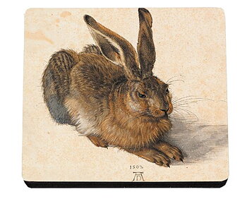 Glasunderlägg MDF, Dürer, Hare