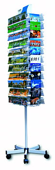 Golvdisplay för 22 panoramakort