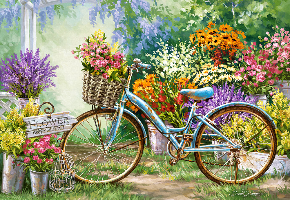 The Flower Mart, puslespil med 1000 brikker (C-103898)