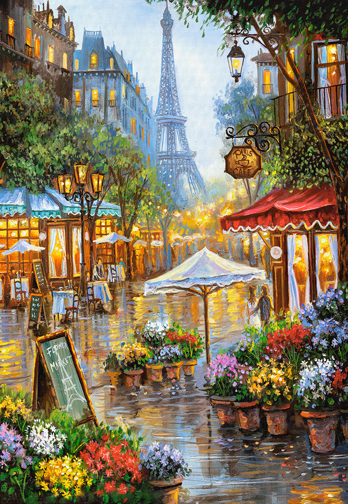 Spring Flowers, Paris, 1000-bitarspussel (C-103669)