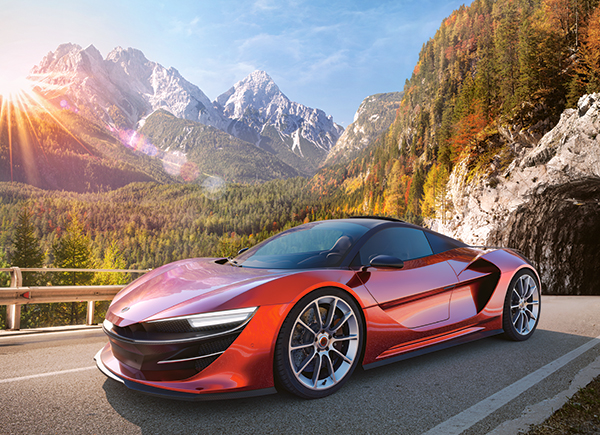 Sports Car, 100-bitarspussel (B-111107)