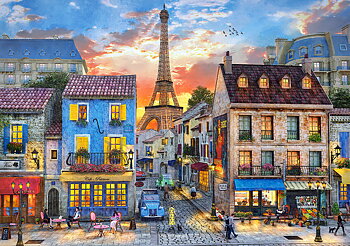 Streets of Paris, 500-bitarspussel (B-52684), TEMA-produkt