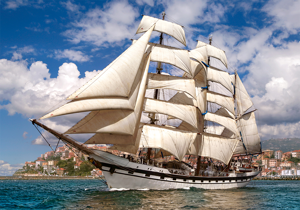 Tall Ship Leaving Harbour, puslespil med 500 brikker (B-52851)