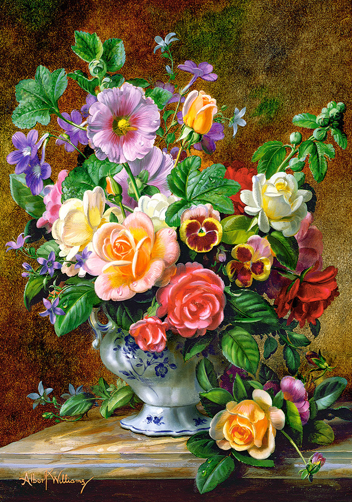 Flowers in a Vase, puslespil med 500 brikker (B-52868)