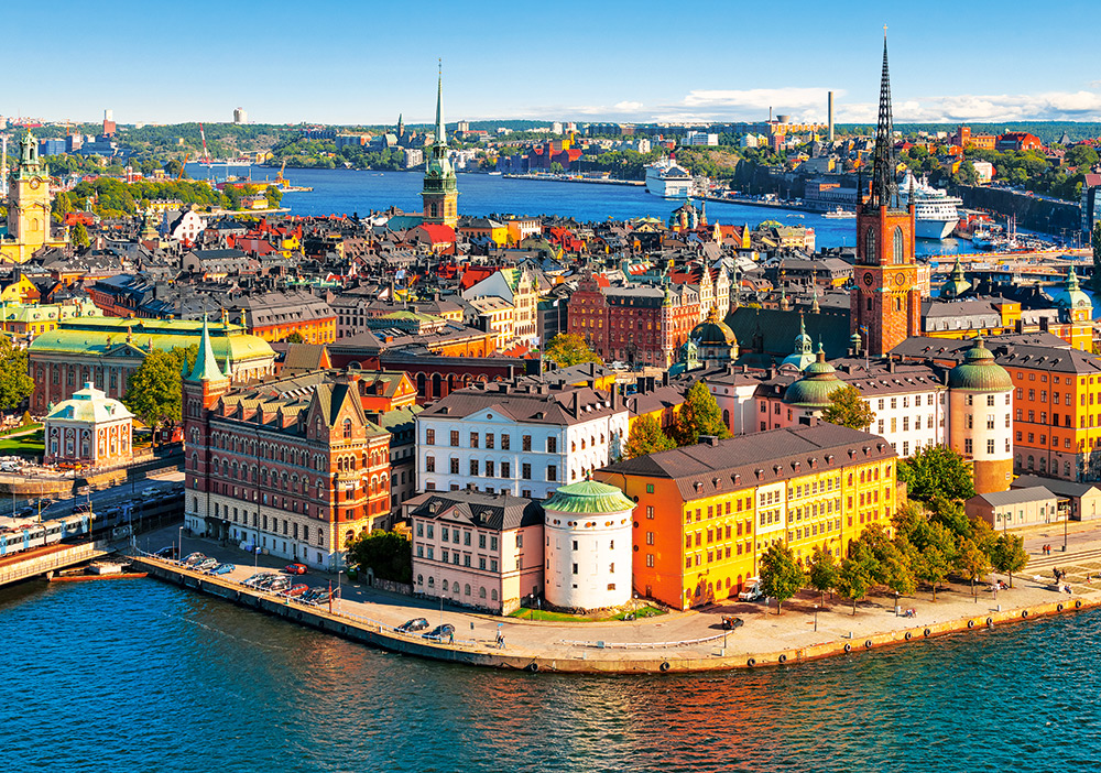 The Old Town of Stockholm, Sweden, 500-bitarspussel (B-52790)