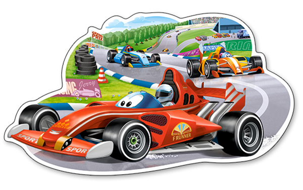 Racing Bolide, puslespil med 12 brikker Maxi (B-120208)