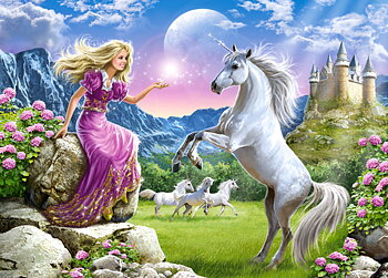 My friend Unicorn, puslespil med 180 brikker (B-018024)