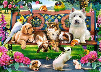 Pets in the Park, puslespil med 180 brikker (B-018444)