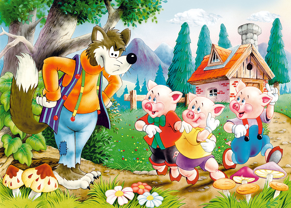 Three Little Pigs, 60-bitarspussel (B-06519)
