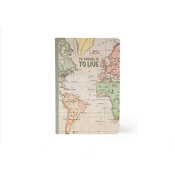Notesbog, Quaderno Medium, Blank, Travel (A5NOT0023)
