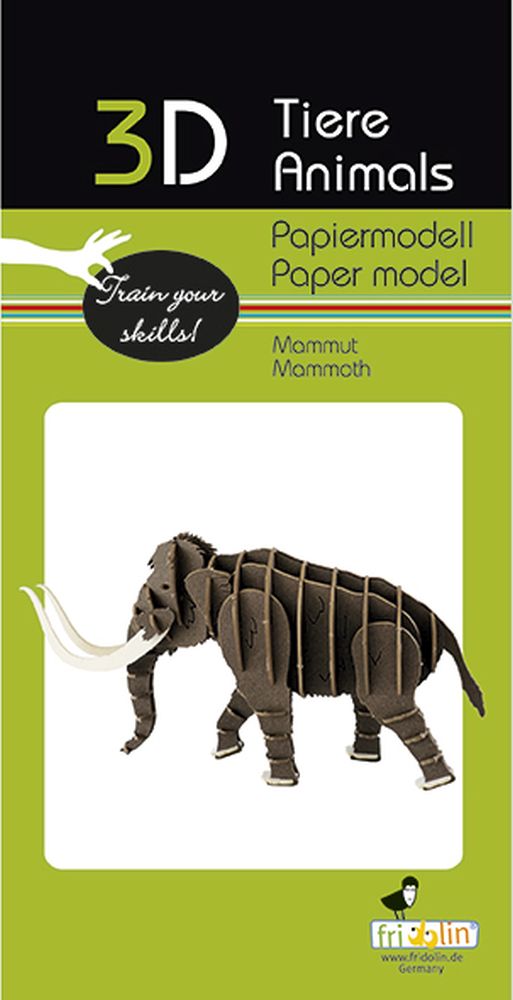 3D-pappersmodell, Mammut