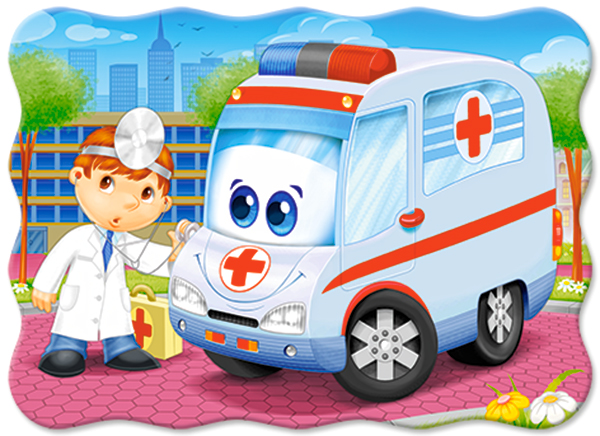 Ambulance Doctor, puslespil med 30 brikker (B-03471) 