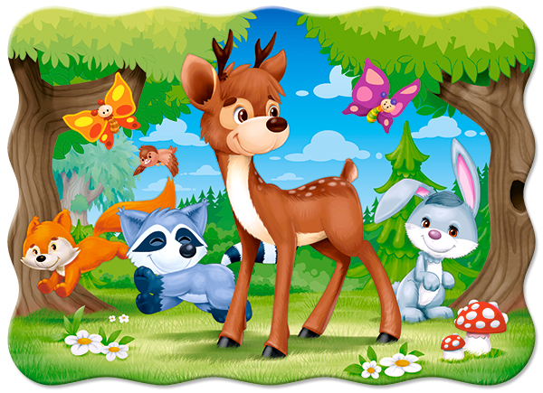 A Deer and Friends, 30-bitarspussel (B-03570)