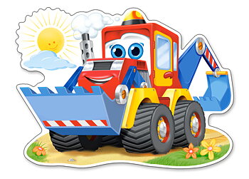 Funny Digger, puslespil med 12 brikker Maxi (B-120024)