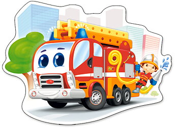 Fire Engine, puslespil med 12 brikker Maxi (B-120109)