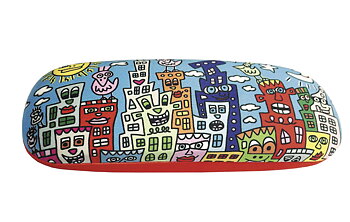 Brilleetui med pudseklud, James Rizzi TEMA-produkt