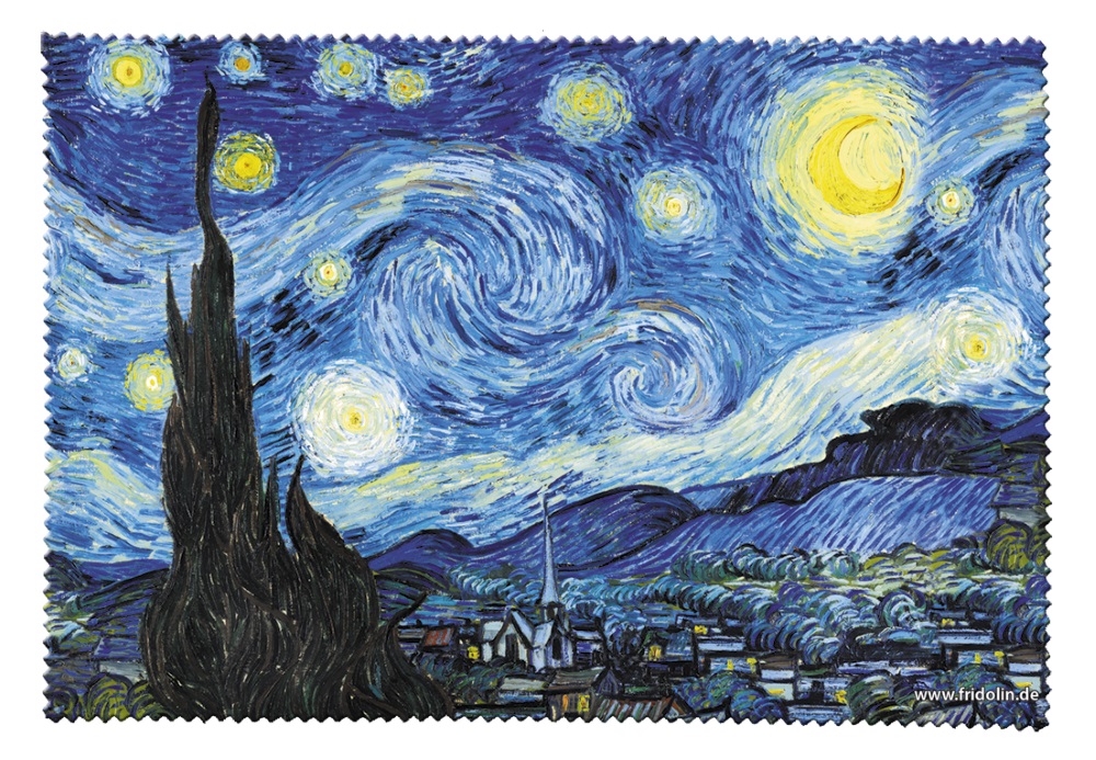 Brilleetui med pudseklud, Stjernenat, Vincent van Gogh TEMA-produkt - 3