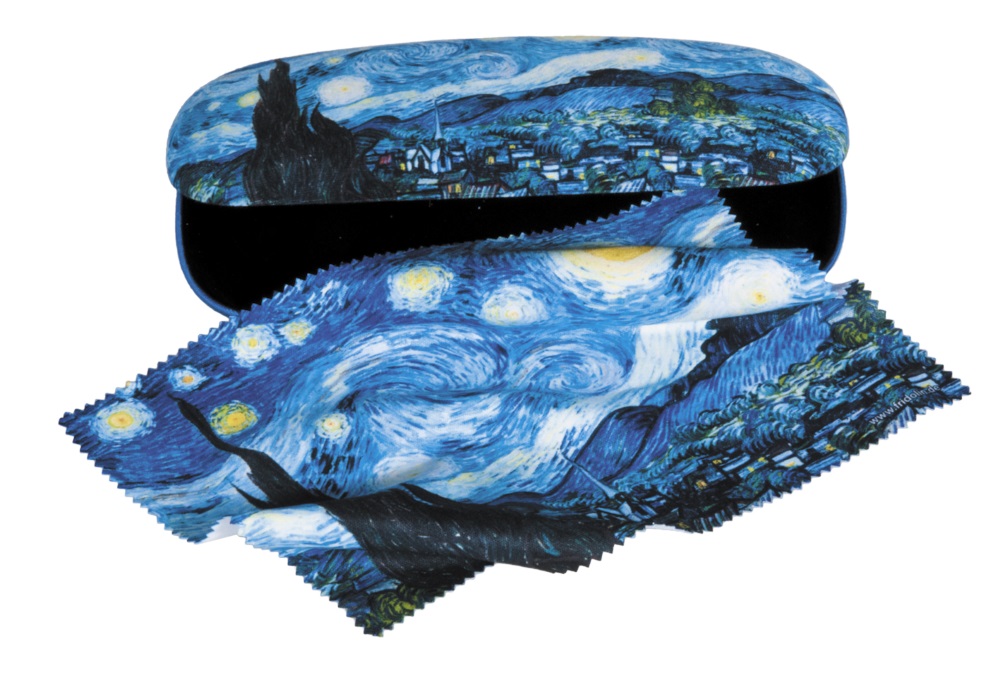 Brilleetui med pudseklud, Stjernenat, Vincent van Gogh TEMA-produkt