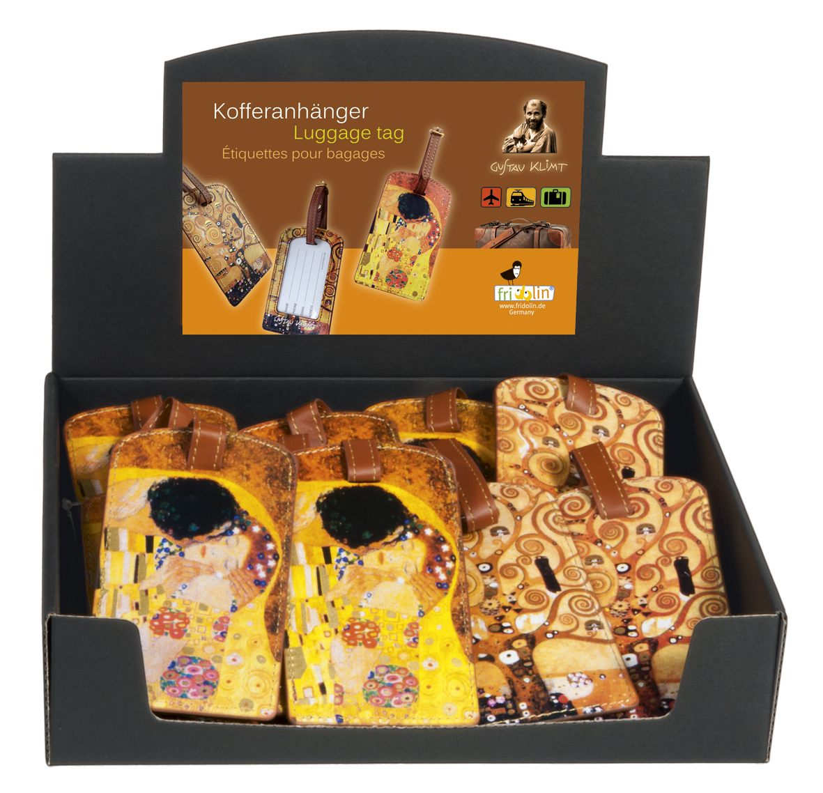 Adresslappar, Gustav Klimt, Bordsdisplay med 24 st., TEMA-produkt