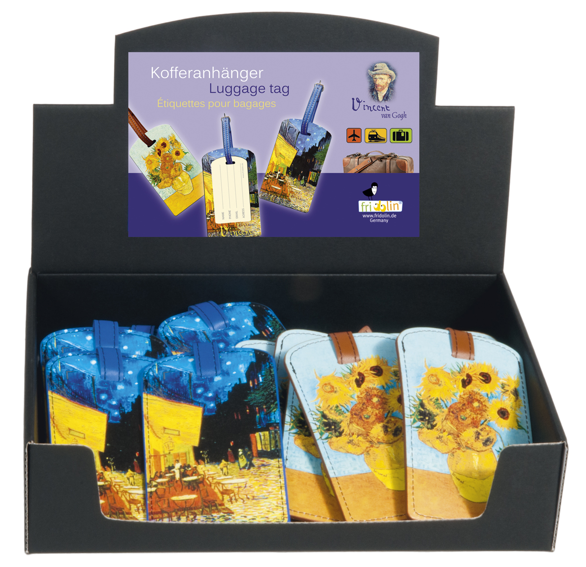 Adresslappar, Vincent van Gogh, Bordsdisplay med 24 st., TEMA-produkt