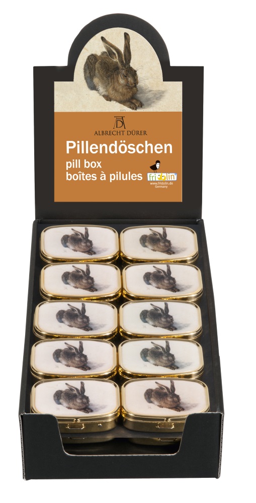 Pilleraskar med spegel, Albrecht Dürer, Bordsdisplay med 30 st., TEMA-produkt