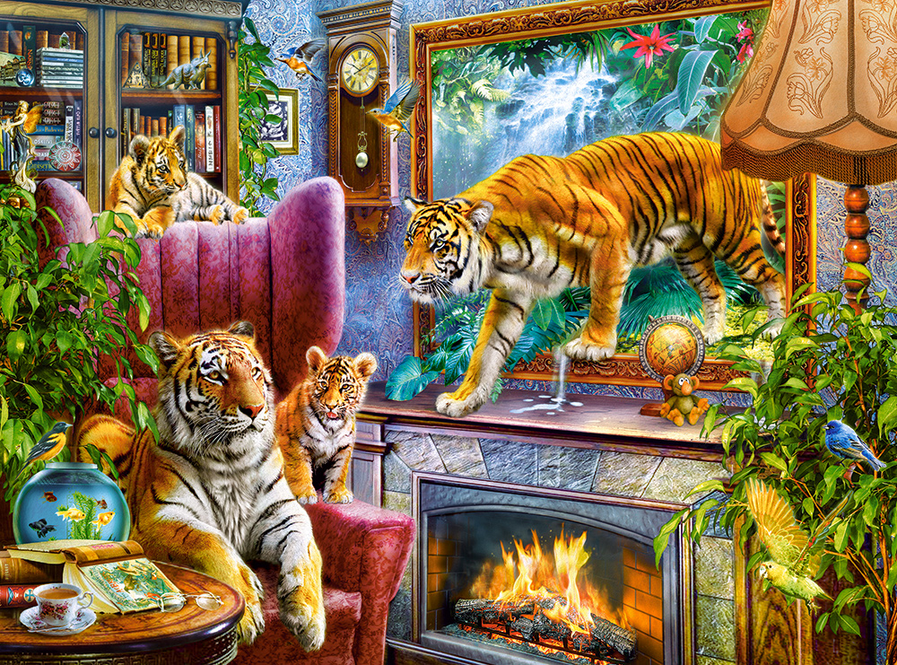 Tigers coming to life, puslespil med 3000 brikker (C-300556)
