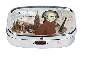 Pilleæske m Spejl, Mozart & Stefansdom, Wien TEMA-produkt