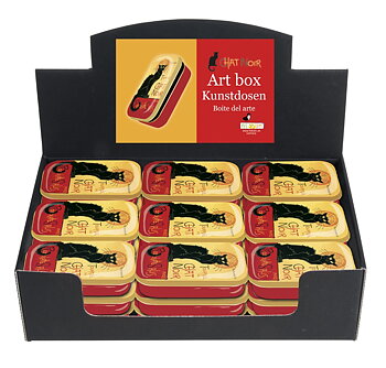 Art-boxes avlånga, Chat Boir, Steinlen, Bordsdisplay med 36 st., TEMA-produkt