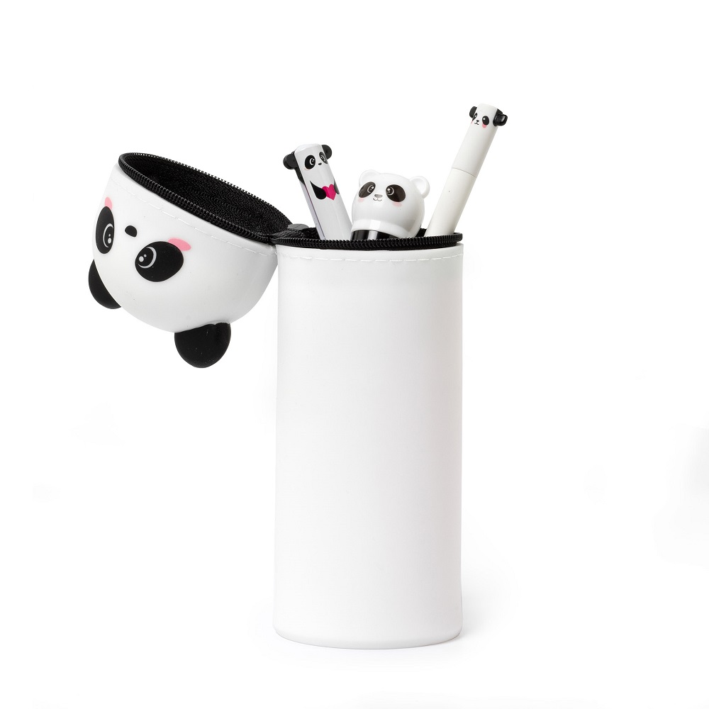 Pennfodral av silikon, Kawaii, Panda - 4