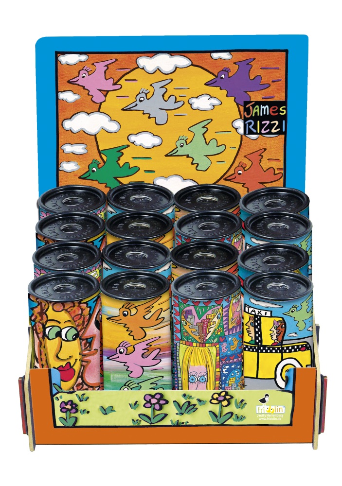 Kalejdoskop, James Rizzi 2, Bordsdisplay med 16 st.