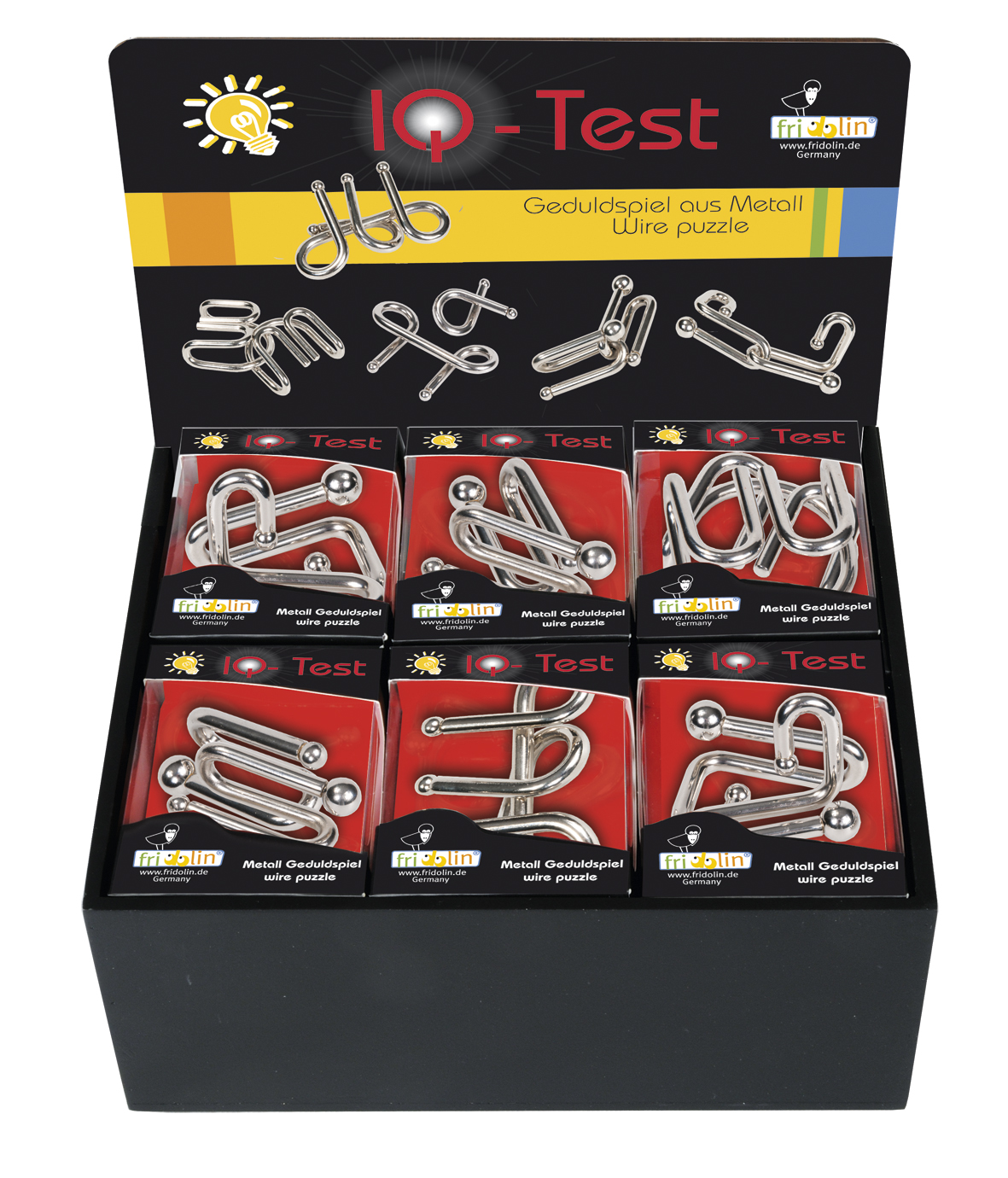 Store Metal-hjernevridere, Serie 3, Borddisplay med 12 stk.