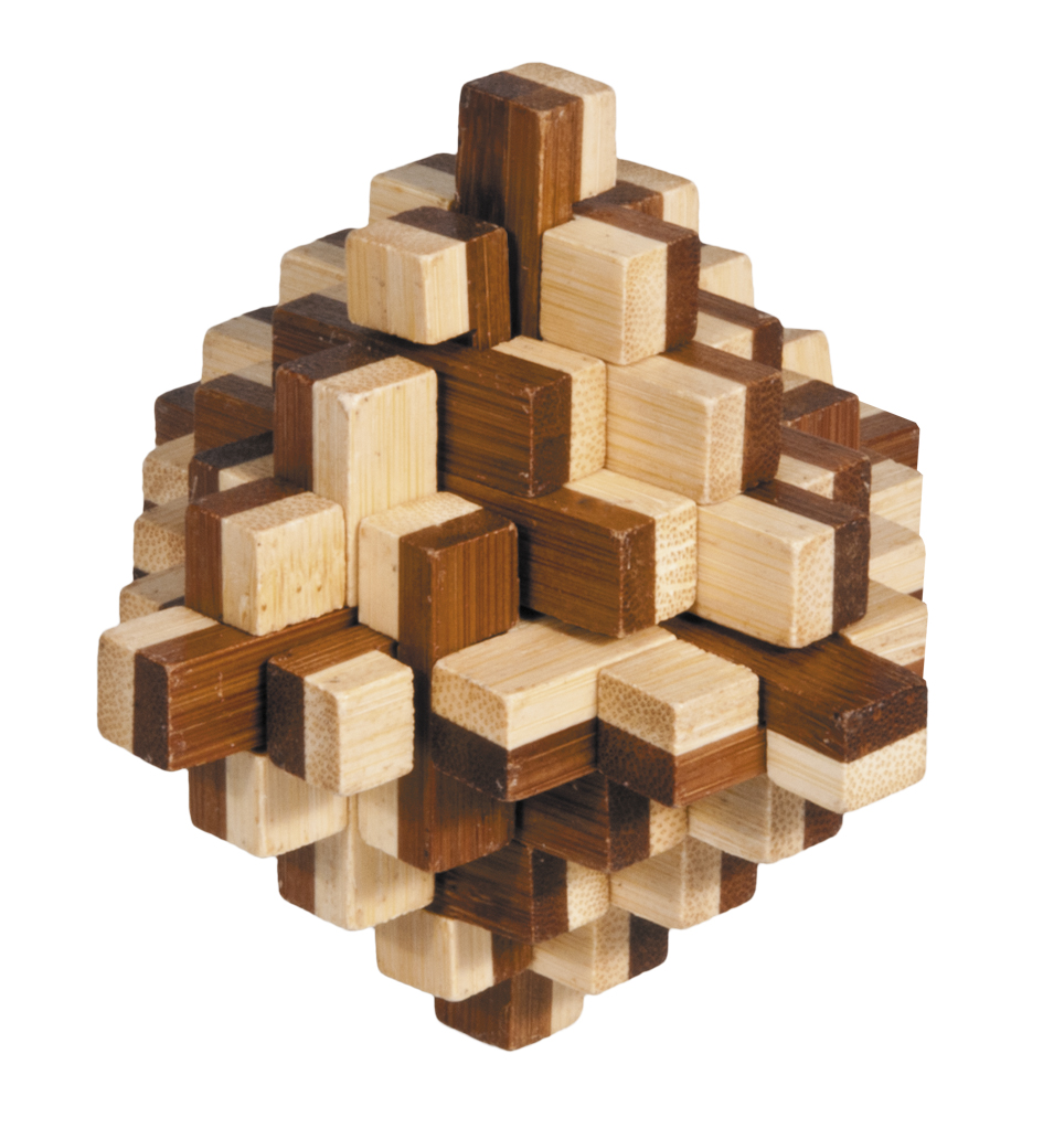 Bambu-3D-pussel, naturfärgat, Isberg, Svårighetsgrad: 4/5